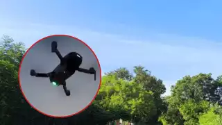 Al parecer es la segunda vez que se registra la aparición del dron en la casa