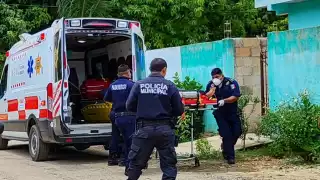 Fue trasladado al hospital para su atención