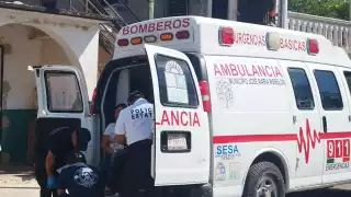 Paramédicos atendieron a las lesionadas, sin ser necesario su traslado al hospital