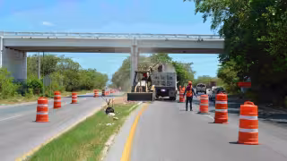 SICT inicia trabajos en puentes de la vía Mérida–Progreso: estos son los tramos cerrados y rutas alternas