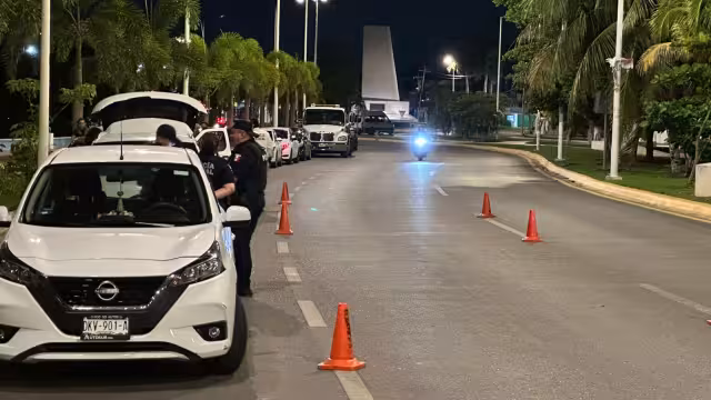 Cuatro personas fueron detenidas en el alcoholímetro en el malecón de Campeche