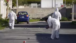 Los peritos de la Fiscalía recuperaron los casquillos percutidos