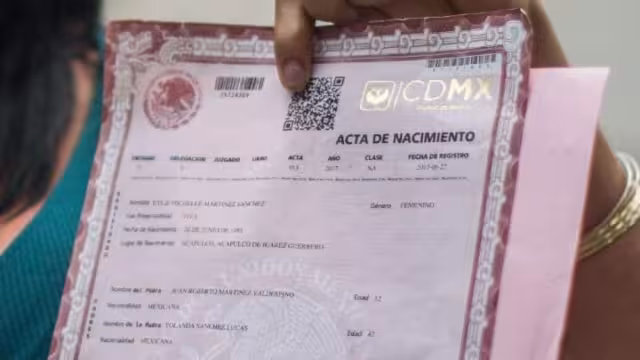 El costo del acta de nacimiento certificada varía según la entidad.