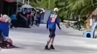 En el sitio se reporta la muerte de un individuo que fue impactado por las balas.