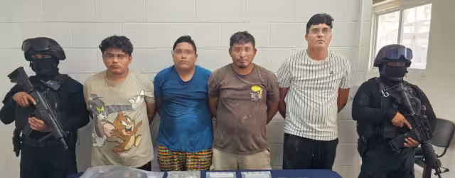 Los cuatro hombres quedaron a disposición de la FGE