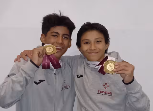 Emiliano Nájera y Sebastián Castro se colgaron la de oro para Yucatán