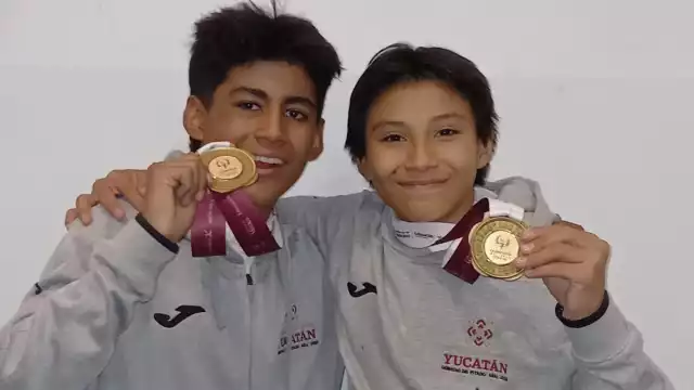 Emiliano Nájera y Sebastián Castro se colgaron la de oro para Yucatán
