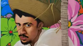 El mural se ubica en la calle 74 y 75 del Barrio de San Sebastián en el Centro Histórico de Mérida