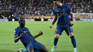 Los jugadores del equipo saudí nunca bajaron los brazos y lograron el triunfo.