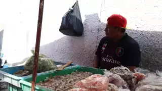 “De lo que vendamos, de eso sobrevivimos día a día”: Comerciantes de mariscos del Centro de Mérida resisten a las bajas ventas