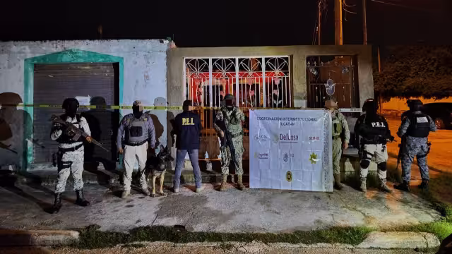 En ambos operativos participaron binomios caninos de la SSP y peritos en criminalística de la FGE