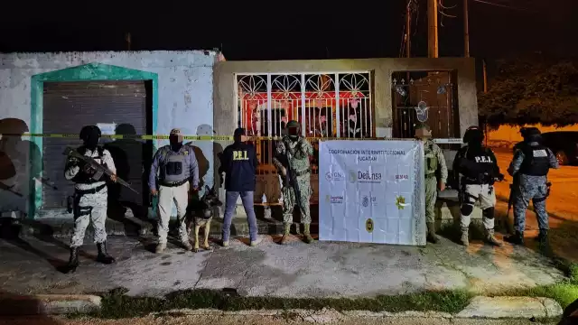 En ambos operativos participaron binomios caninos de la SSP y peritos en criminalística de la FGE