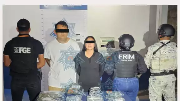Los detenidos fueron identificados como Jorge “N” y Ganimides “N” Los detenidos fueron identificados como Jorge “N” y Ganimides “N”