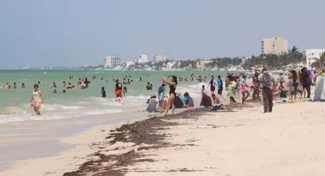 Las playas de Progreso lucieron abarrotadas