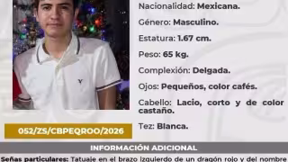 Fiscalía revela contar con información sobre el paradero de joven privado de la libertad en Chetumal