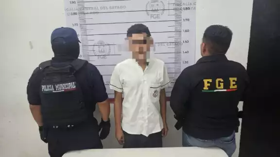 El detenido fue identificado como Edwin Germán N, de 28 años de edad