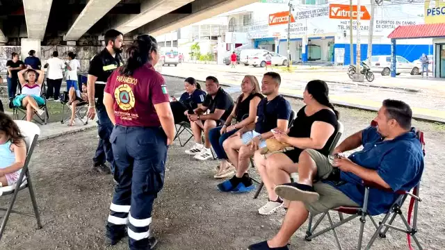 El centro de hospedaje, llamado Terracaribe, ubicado en el cruce de la López Portillo y Bonampak fue el escenario de momentos de preocupación para alrededor de un centenar