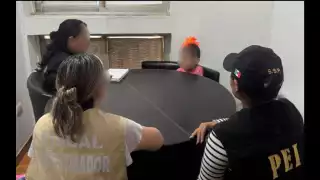 La menor de 6 años fue presentada en la Fiscalía General del Estado.