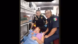 Los técnicos en urgencias médicas de la SSP atendieron a la mujer.