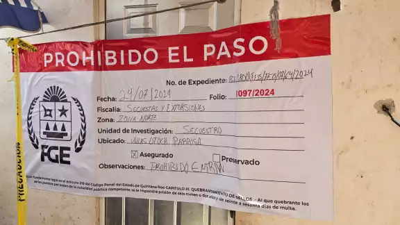 La FGE aseguró el predio donde el menor estuvo secuestrado en Cancún La FGE aseguró el predio donde el menor estuvo secuestrado en Cancún