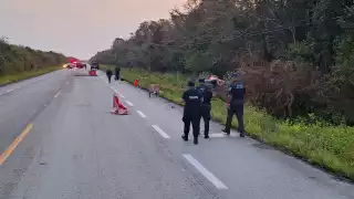Accidente en carretera federal 307, tramo Felipe Carrillo Puerto deja una víctima mortal