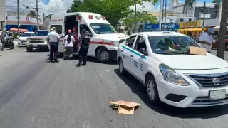Taxista atropella a una abuelita en Playa del Carmen