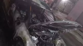 Bomberos localizaron unos residuos de acelerante químico, lo cual podría ser un indicador de que el incendio fue intencionado