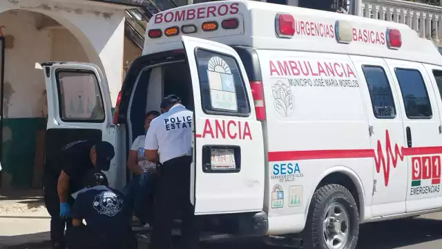 Paramédicos atendieron a las lesionadas, sin ser necesario su traslado al hospital