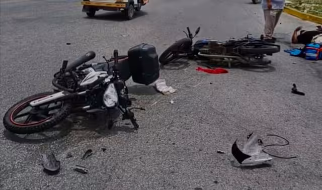 El motociclista herido de gravedad fue trasladado al hospital