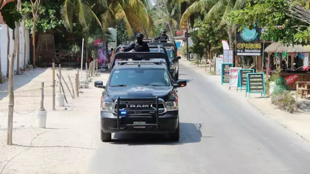 El operativo en Bacalar se realiza por tierra y aire