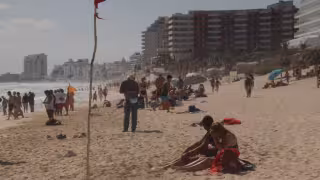 Ayer, nueve playas presentaron bandera roja, y dos, amarilla