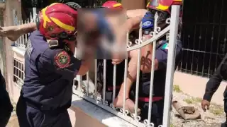 El hombre fue trasladado de emergencia a un hospital en Mérida