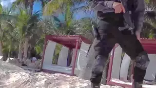 Durante el video no se observaron agresiones físicas hacia el ciudadano