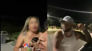 La mujer al parecer perdió algunos dientes debido a la brutal golpiza