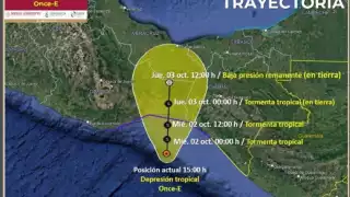 Depresión Tropical 11-E podría convertirse en una tormenta tropical.