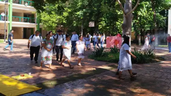 ¿En qué consistió la ceremonia maya en José María Morelos?