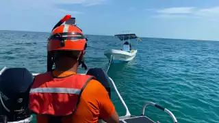 Pescador ilegal termina con fractura en operativo de la Semar en Ciudad del Carmen