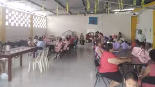 Procesión y misa del gremio de madres en Sabancuy