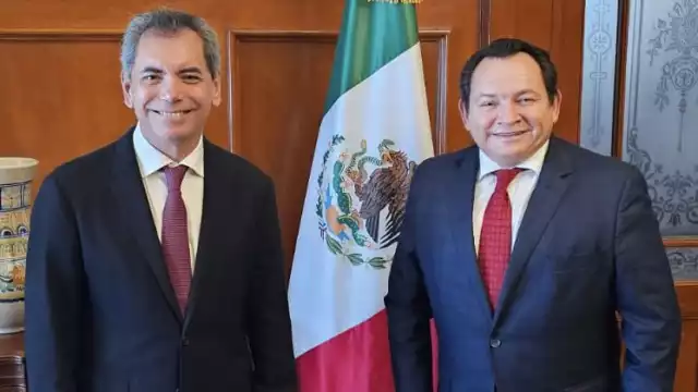 Díaz Mena se reunió con el secretario de Hacienda, Édgar Zamora