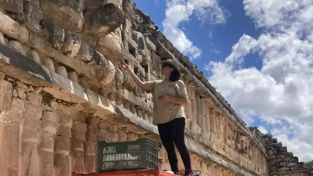 Personal del INAH Yucatán da seguimiento a los trabajos de mantenimiento realizados dentro del Promeza