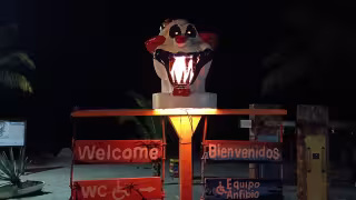 Playa Bonita se transforma en “La Playa del Terror” para celebrar Halloween en Campeche