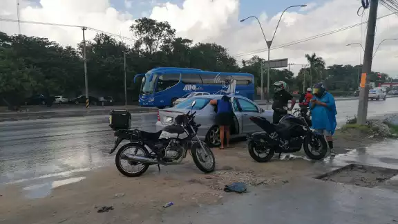 El accidentado no fue llevado al hospital debido a que sus lesiones eran solo golpes leves