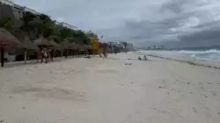 Huracán “Milton": Así amanece la Zona Hotelera con Alerta Amarilla