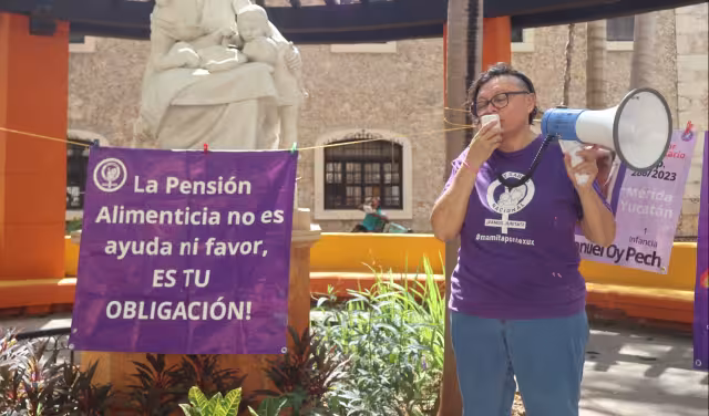 Madres protestan en Mérida por deudores alimentarios y falta de pensión digna