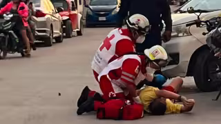 Motociclista es arrollado por una camioneta en la avenida Concordia de Champotón