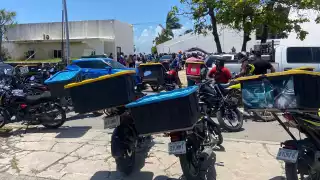 Motociclistas protestan contra la 'Ley Chaleco' en Chetumal;  Diputados ignoran queja