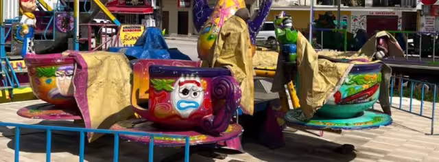 Así lucen los juegos que formarán parte de la feria de Progreso