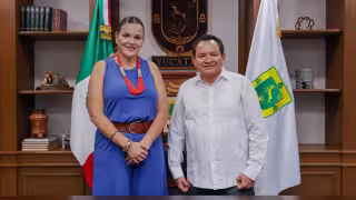 Joaquín Díaz Mena y Cecilia Patrón acuerdan impulsar proyectos para la zona metropolitana de Mérida