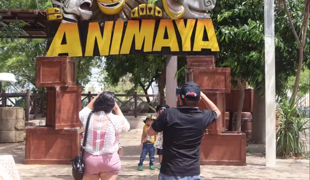 Familias abarrotan Animaya por talleres, safaris y contacto con animales