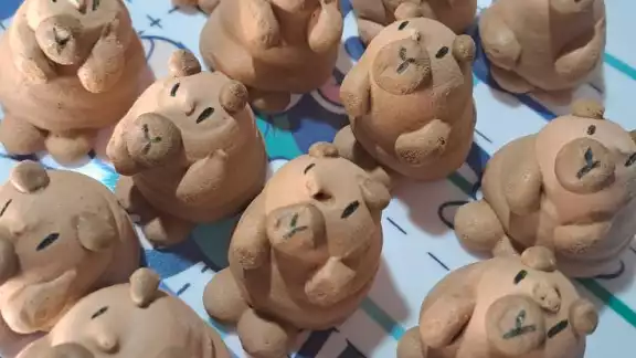 Cada merengue de capibara se vende en 10 pesos Cada merengue de capibara se vende en 10 pesos